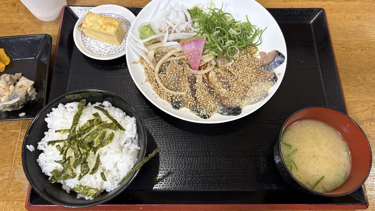 Toro-saba set meal